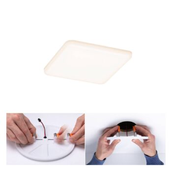 Paulmann LED panel Veluna 3 000 K hranatý 12,5 cm