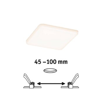 Paulmann LED panel Veluna 3 000 K hranatý 12,5 cm