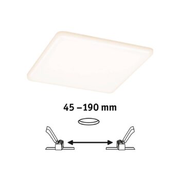 Paulmann LED panel Veluna 3 000 K hranatý 18,5 cm