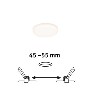 Paulmann LED panel Veluna 3 000 K okrúhly 7,5 cm