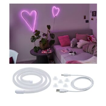 Paulmann LED pás Neon Colorflex USB 1 m ružový