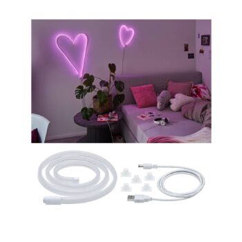 Paulmann LED pás Neon Colorflex USB 1 m ružový