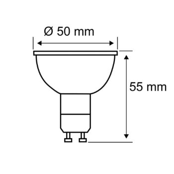 Paulmann LED reflektor GU10 4,3 W 2 200 K