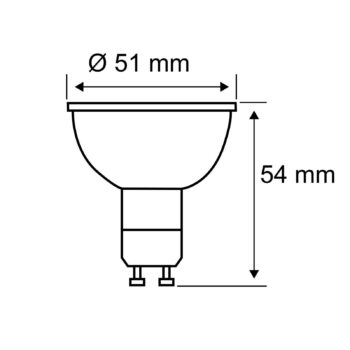Paulmann LED reflektor GU10 7W 2 700K dim chróm