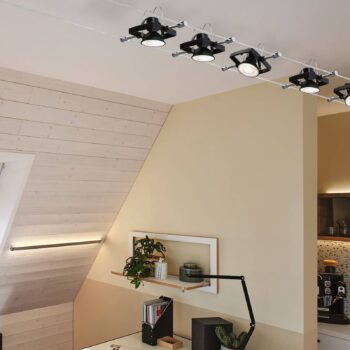 Paulmann LED reflektor GU5,3 6W 2 700K 3 ks čierna
