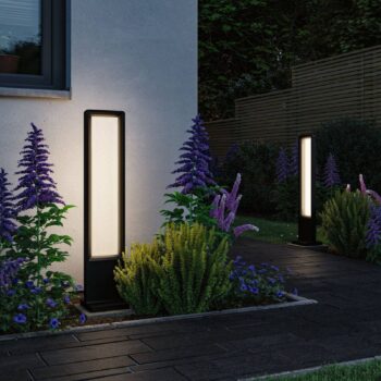 Paulmann LED svetlo na chodník Reana, antracit, 83 cm kov IP44