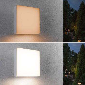 Paulmann LED vonkajšie nástenné svietidlo Azalena zigbee, 2200K, biele