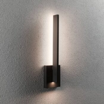 Paulmann LED vonkajšie nástenné svietidlo Levka, antracit, 49 cm hliník IP44