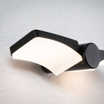Paulmann LED vonkajšie nástenné svietidlo Pekana, antracit 30 cm hliník IP44