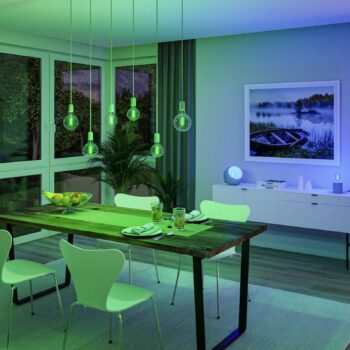 Paulmann LED žiarovka ZigBee E27 6,3W RGBW zlatá 3