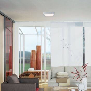 Paulmann Lunar LED panel, hranatý, chróm, 30x30 cm