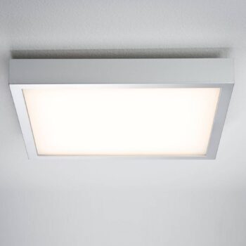 Paulmann Lunar LED panel, hranatý, chróm, 40x40 cm