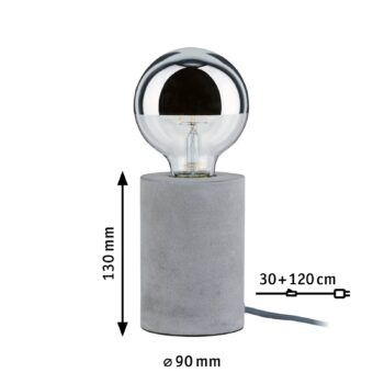 Paulmann Mik stolná lampa z betónu