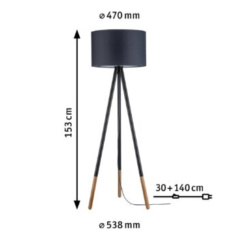 Paulmann Neordic Rurik stojaca lampa trojnožka