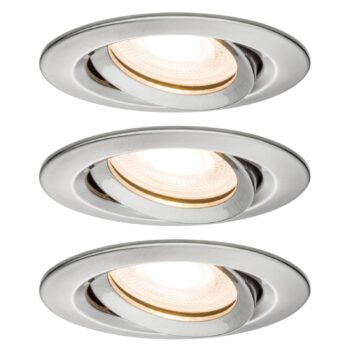 Paulmann Nova LED-vstavaný bodový svietidlo, stmievateľné, IP65, železo