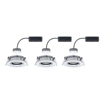 Paulmann Nova Plus 3 kusy LED lampy okrúhle, chróm