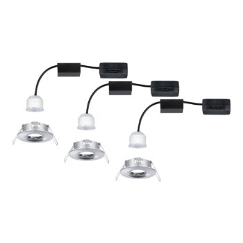 Paulmann Nova mini zapustené svetlo 3ks IP44 chróm