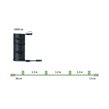 Paulmann Plug & Shine 93930 kábel 10 m, 1 vstup/5 výstup