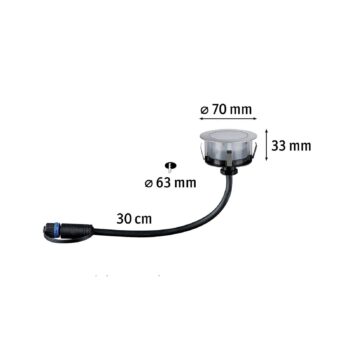 Paulmann Plug & Shine LED zapustené podlahové reflektory Podlahové RGBW