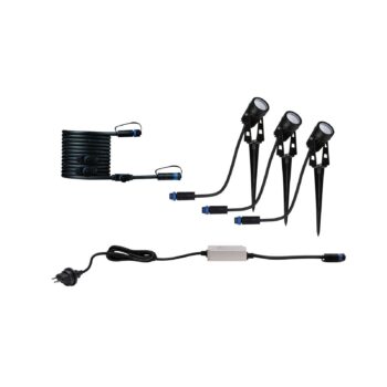 Paulmann Plug & Shine LED zemný bodový reflektor sada 3 ks