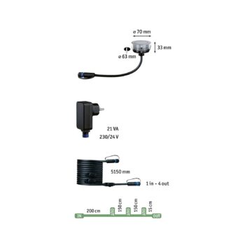 Paulmann Plug & Shine Zapustené bodové svetlo Floor 3 RGBW ZigBee