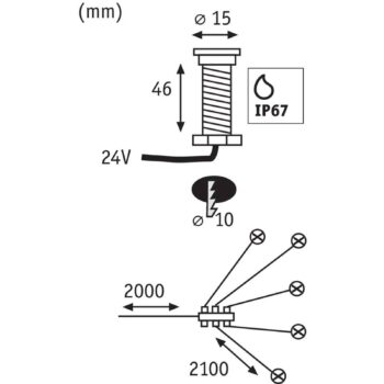 Paulmann Plug & Shine zapustené svietidlo 93694 5-dielne príslušenstvo
