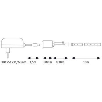 Paulmann SimpLED súprava pásikov 28 W, RGB, 10 m