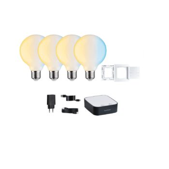 Paulmann Smart Home Set ZigBee 4x E27 7W LED G95 matná CCT