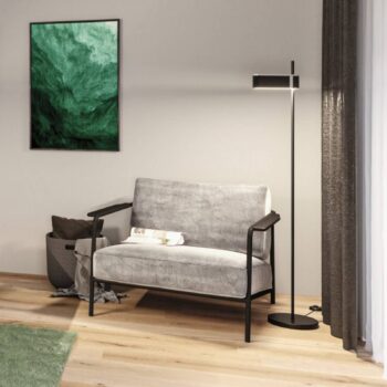 Paulmann Smart LED stojacia lampa Jagun, antracitová, 151 cm plsť