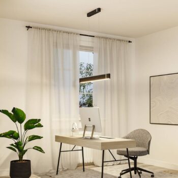 Paulmann Smart LED závesné svietidlo Jagun, antracitová, 100 cm, plsť