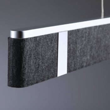 Paulmann Smart LED závesné svietidlo Jagun, antracitová, 100 cm, plsť