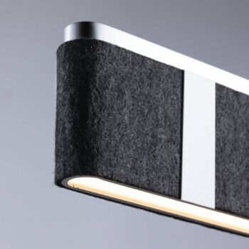 Paulmann Smart LED závesné svietidlo Jagun, antracitová, 100 cm, plsť