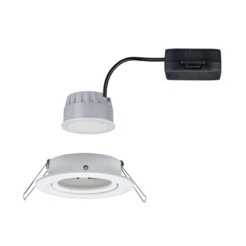 Paulmann Spot Nova Coin okrúhle, otočné, biele