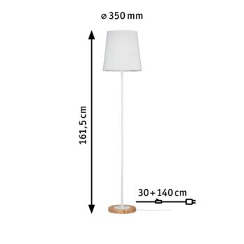 Paulmann Stellan stojaca lampa textilné biela
