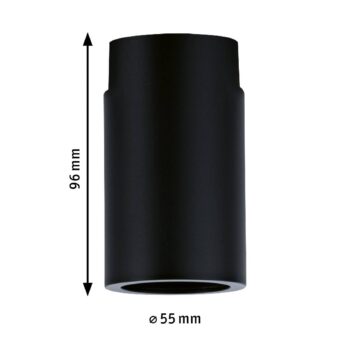 Paulmann URail Ceiling Socket E27, čierna