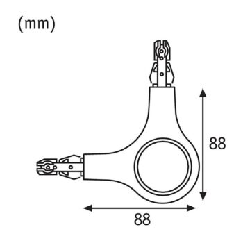 Paulmann URail L konektor LED svietidlo 827 biela