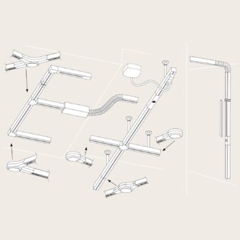 Paulmann URail LED L-Connector, matný chróm