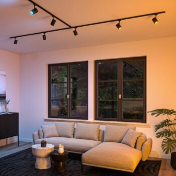 Paulmann URail LED bodové svetlá Luxe Zigbee čierne matné GU10