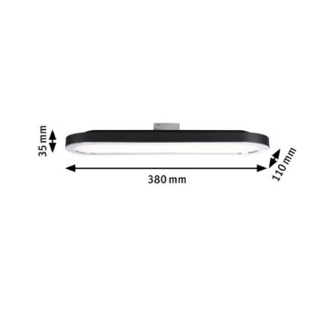 Paulmann URail LED panel 7 W 2 700 K čierne matné