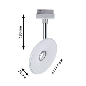 Paulmann URail LED spot Sphere 2 700K chróm