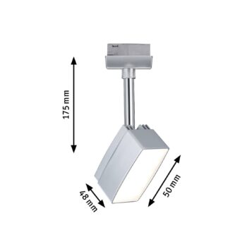 Paulmann URail Pedal LED bodová lampa 5 W, chróm