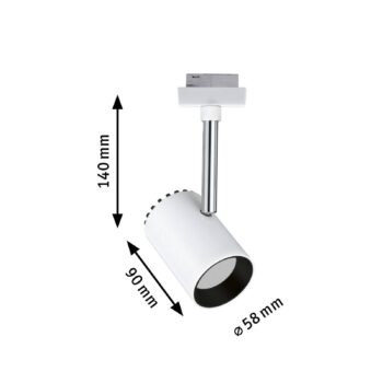 Paulmann URail Shine LED reflektor v bielej farbe