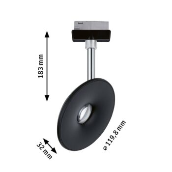 Paulmann URail Sphere LED spot 4 000K čierna