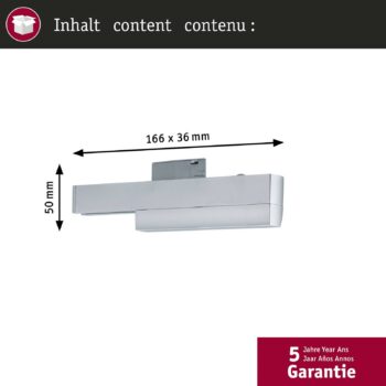 Paulmann URail adaptér na koľajnice Zigbee 3.0, chróm matný