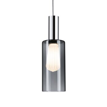 Paulmann URail tienidlo na lampu Raja 2Easy, dymové sklo Ø 10 cm