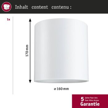 Paulmann URail tienidlo na lampu Tallis 2Easy, biela matná