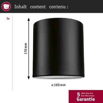 Paulmann URail tienidlo na lampu Tallis 2Easy, čierne matné