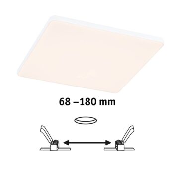 Paulmann Veluna Edge IP44 3000K dimm 20x20cm