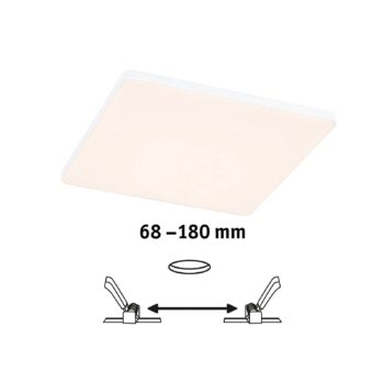 Paulmann Veluna Edge IP44 3000K dimm 20x20cm