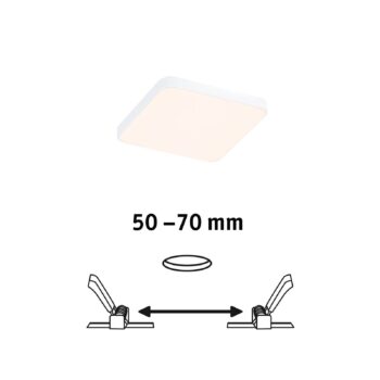 Paulmann Veluna Edge IP44 3000K dimm 9x9cm